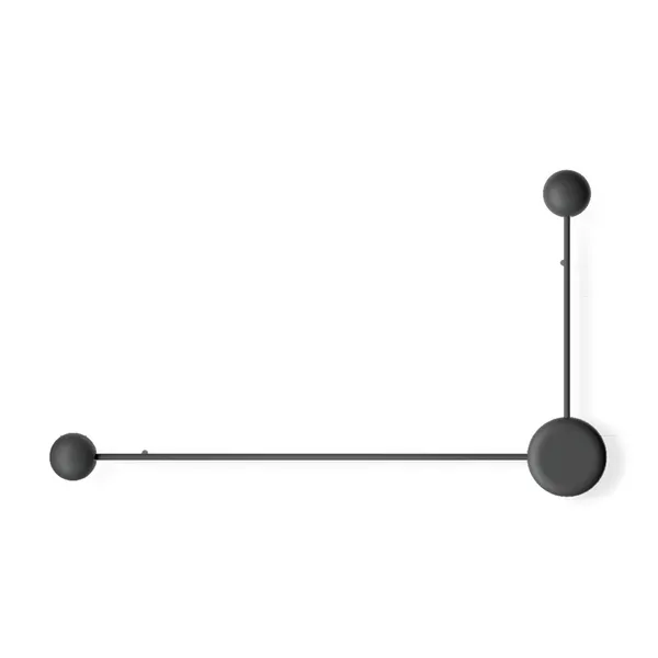 Pin Wall Lamp 1694 On/Off Black