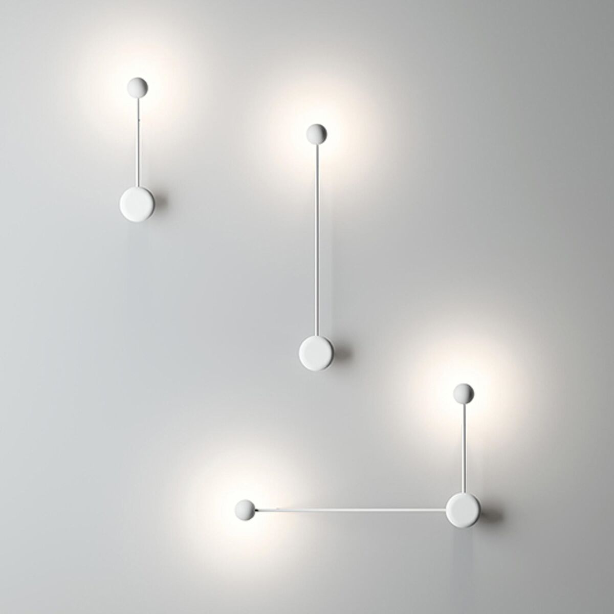 Pin Wall Lamp 1694 On/Off White
