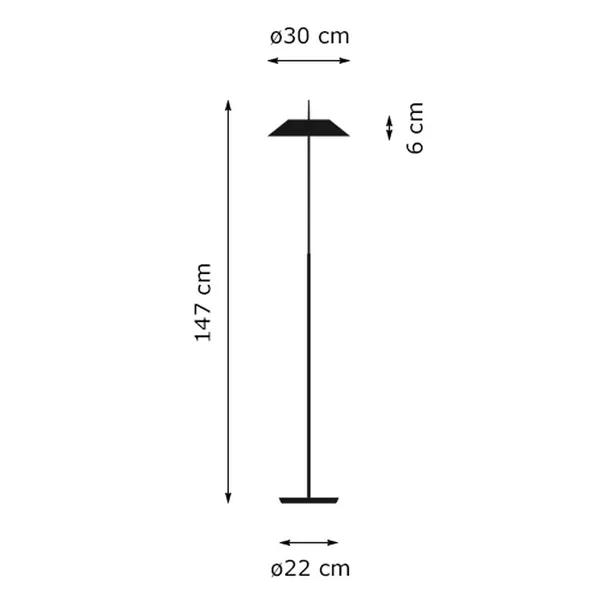 Mayfair Floor Lamp Matt Graphite