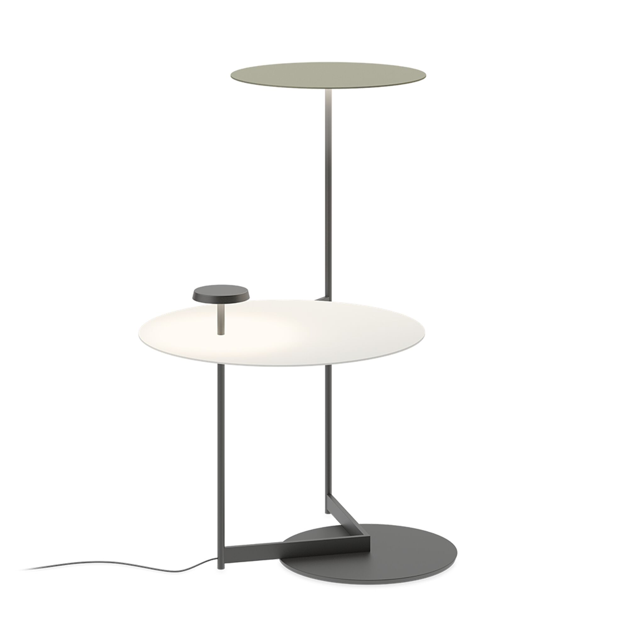 Flat Gulvlampe 5945 Push Grønn L1