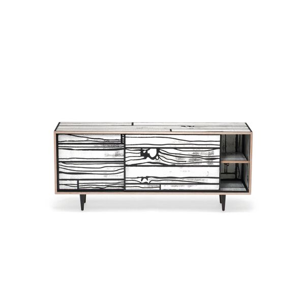 Wrongwoods Kast L150 Wit/ Zwart