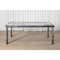 Wrongwoods Dining Table 90x200 White/ Black