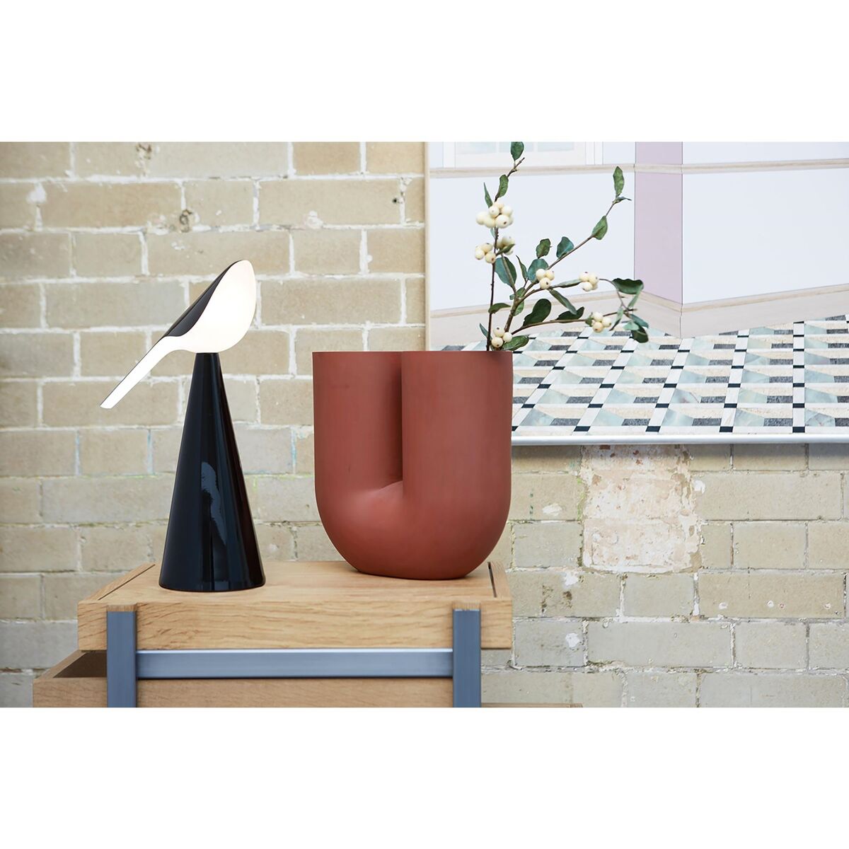 TIKI T2 Transportabel Lampe H30 Sort
