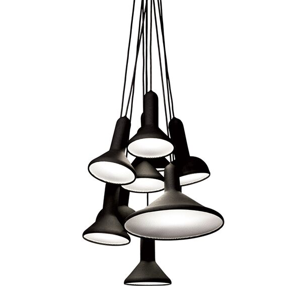 Torch S10 Pendel Sort med Sort Ledning - 10 Styk