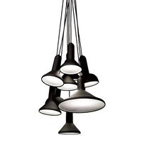 Torch S10 Pendel Sort med Sort Ledning - 10 Styk