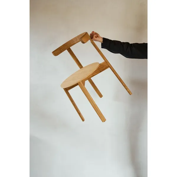 Chaise de Salle à Manger Lunar en Chêne de