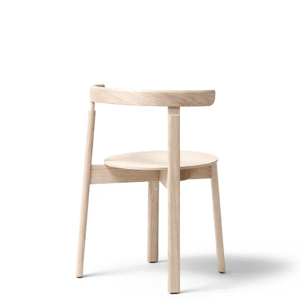 Lunar Dining Chair White Oiled Oak