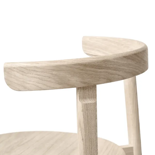 Lunar Dining Chair White Oiled Oak
