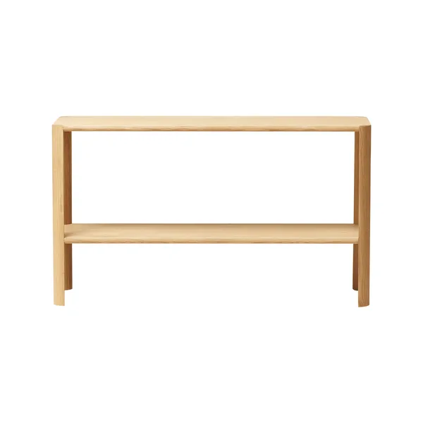 Leaf Bookcase 1x2 White Oiled Oak