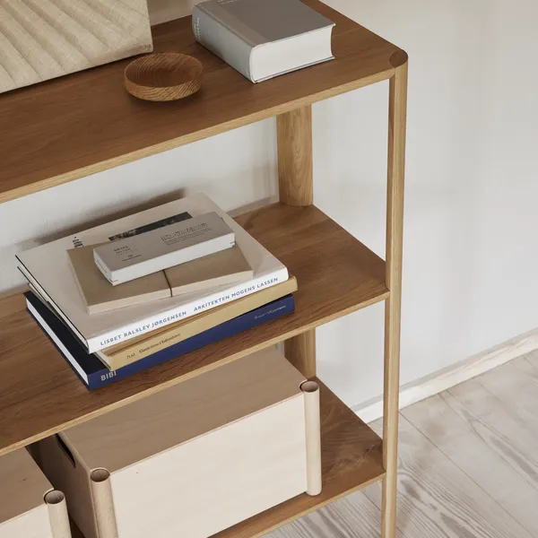Leaf Bookcase 1x3 Oak