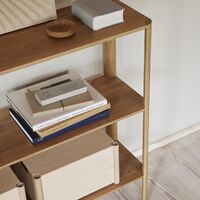 Leaf Bookcase 1x3 Oak