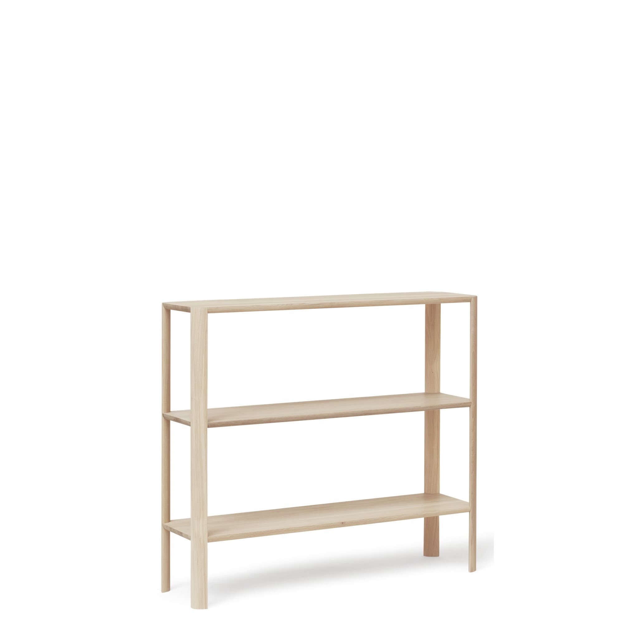 Leaf Bokhylle 1x3 Hvit Eik