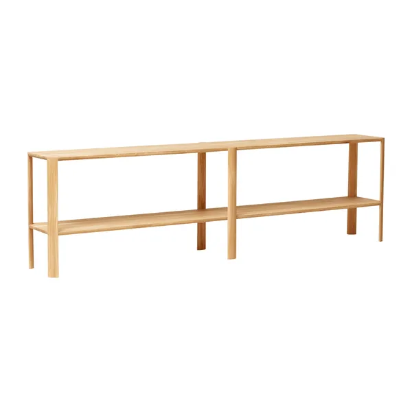 Leaf Bookcase 2x2 Oak