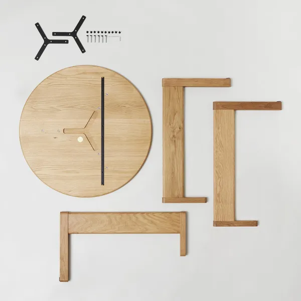 Trefoil Table Ø75 Oak
