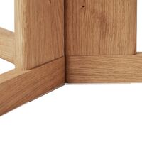 Trefoil Tafel Ø75 Wit Geolied Eikenhout