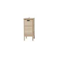 A Line Laundry Basket White-oiled Oak