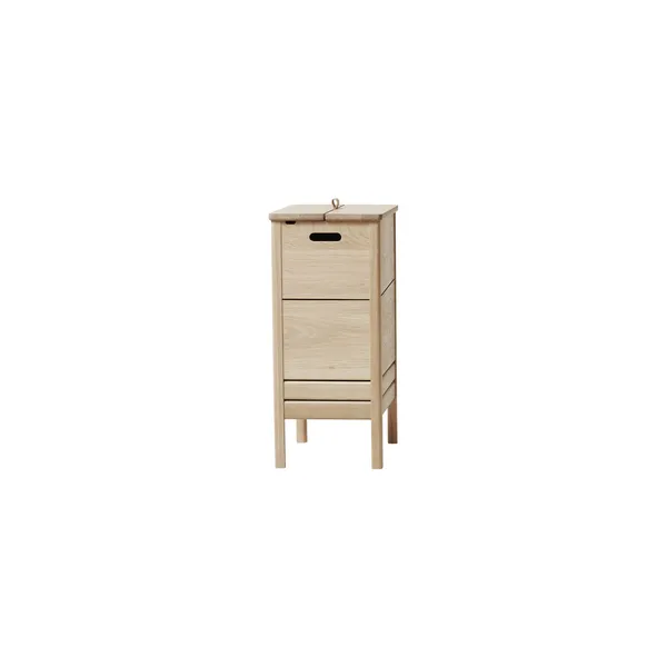 A Line Laundry Basket White-oiled Oak