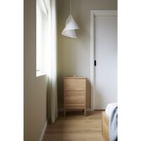 A Line Laundry Basket White-oiled Oak