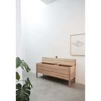 A Line Slagbænk 111 cm Sortbejdset Eg