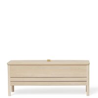 A-lijn Bank 111 cm Wit Geolied Eikenhout