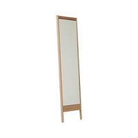 A Line Mirror White Oiled Oak