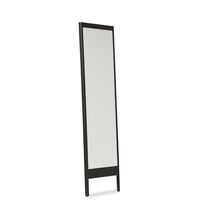 A Line Mirror Black Stained Oak
