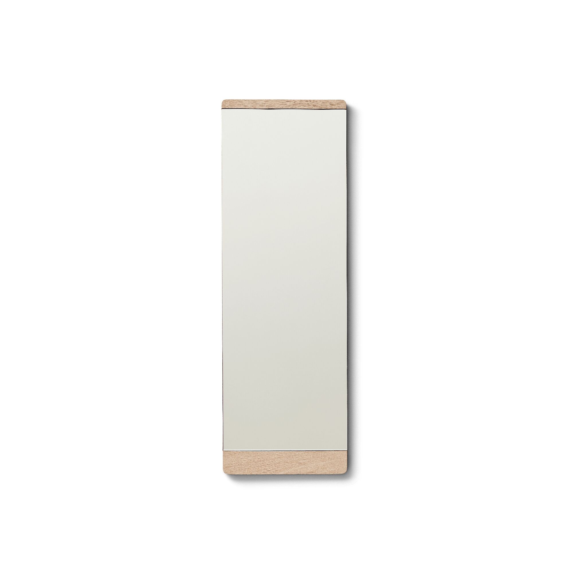 Miroir Mural à Rebord en Chêne Huilé Blanc