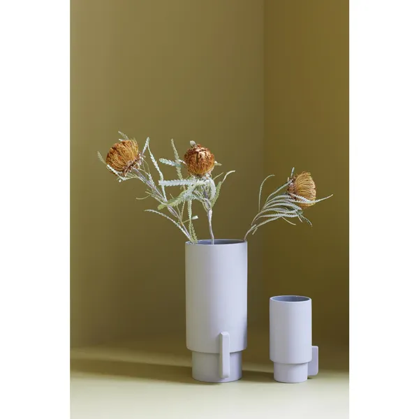 Alcoa Vase Groß Hellgrau