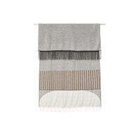 Light Gray / Cream / Ocher and Dark Gray