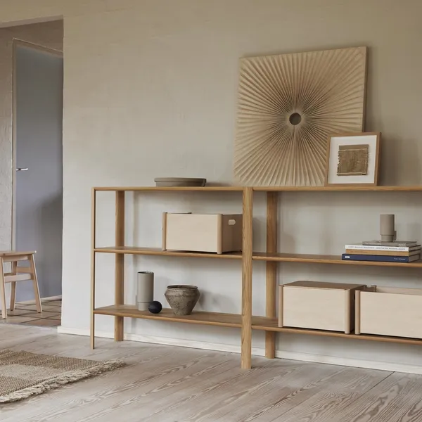 Pillar Storage Box Medium Beech