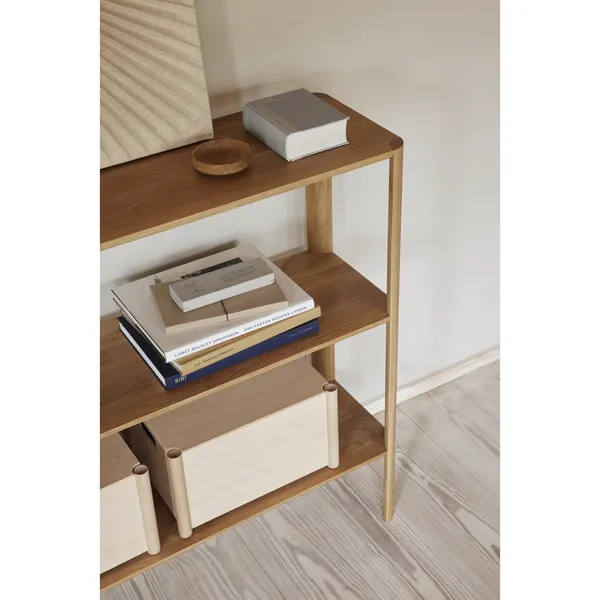 Pillar Storage Box Medium Beech