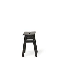Angle Standard Stool 45 Black Stained Beech