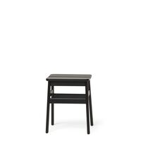 Angle Standard Stool 45 Black Stained Beech