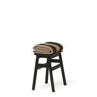 Angle Standard Stool 45 Black Stained Beech