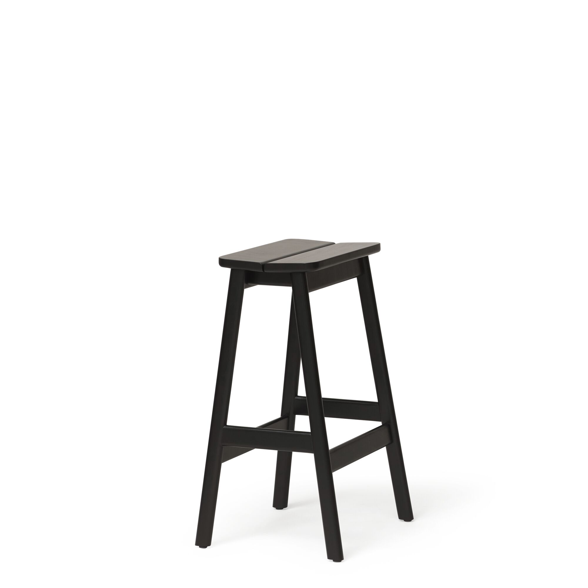 Angle Standard Barstol 65 Sortbejdset Bøg