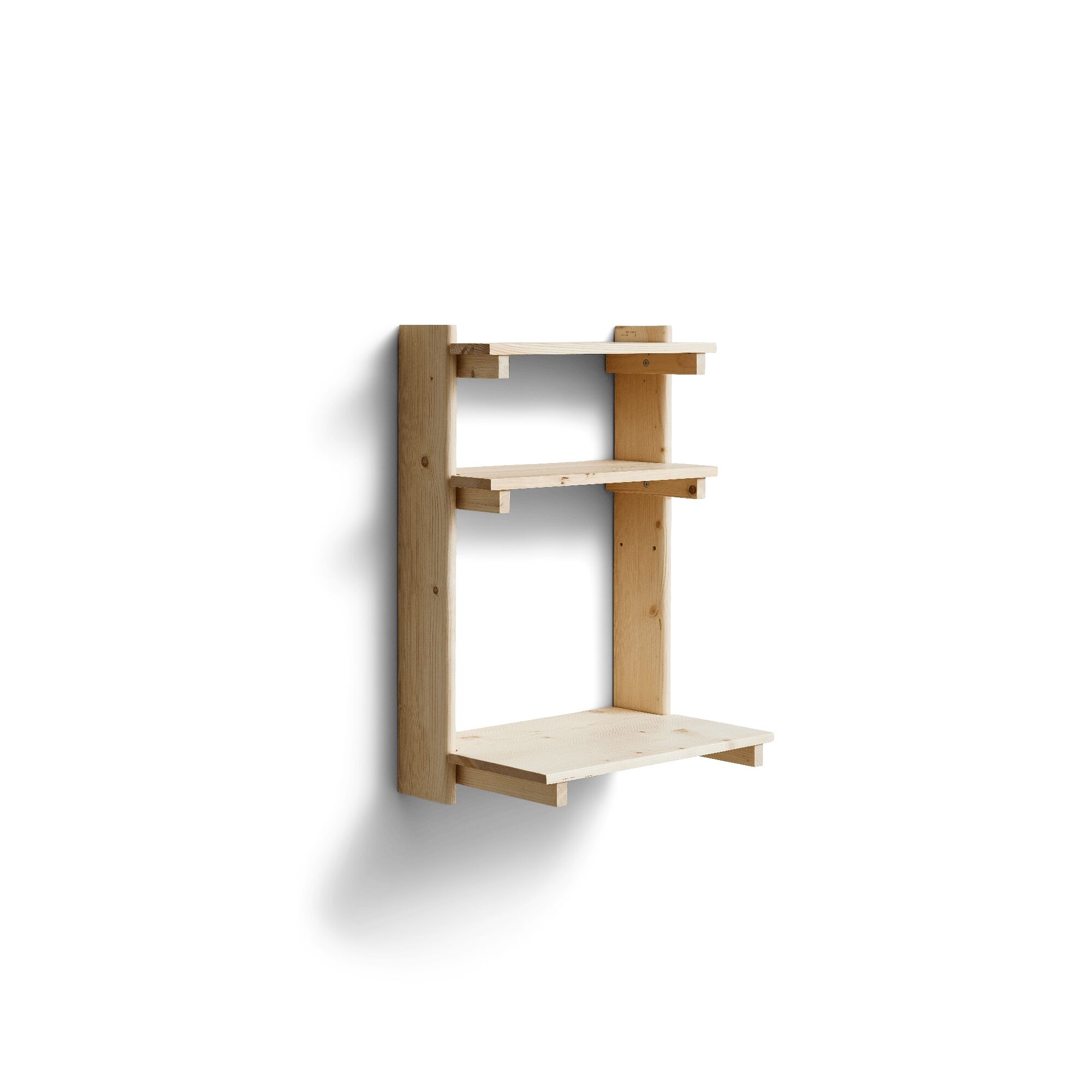 Étagère Murale de Bureau Beam 3 en Pin