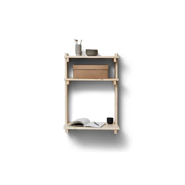 Beam Office Wall Shelf 3 Pine