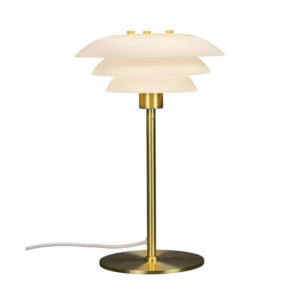 DL20 Table Lamp Opal/ Brass