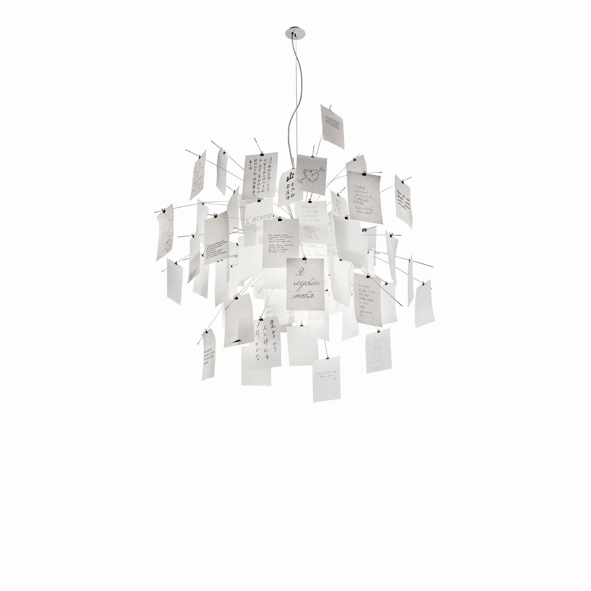 Zettel'z 5 Taklampa 600 cm Kabel Silver