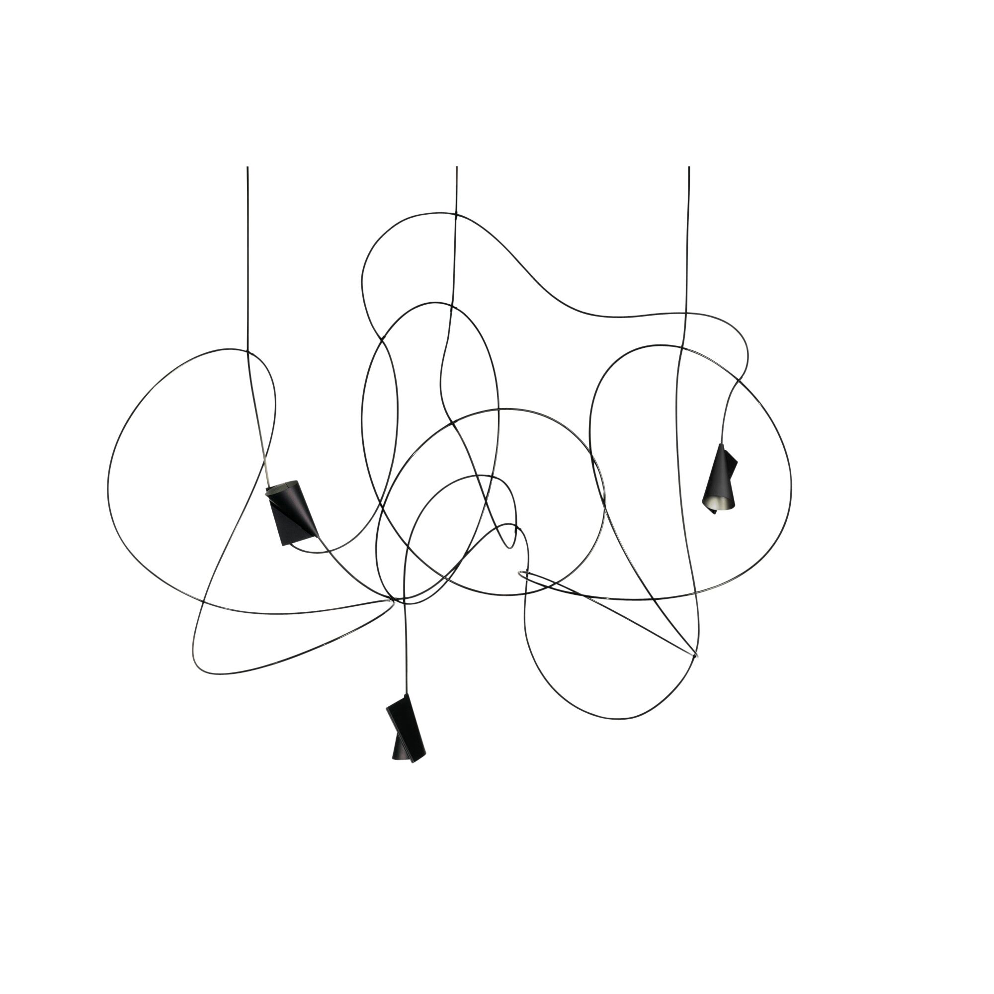 Taklampa 3 Svart