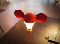 I Ricchi Poveri Toto Tischlampe Rot