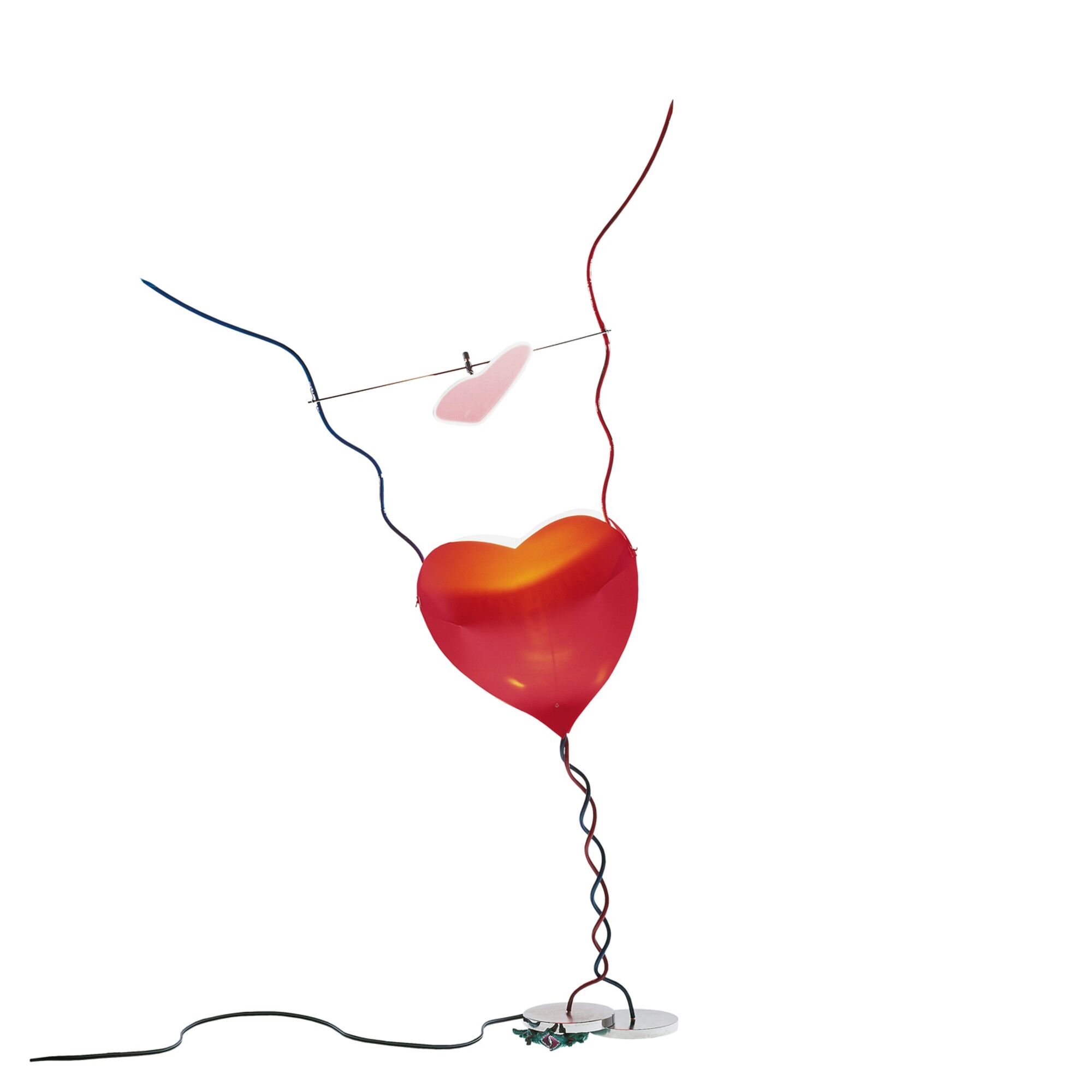 One From The Heart Bordlampe Rød