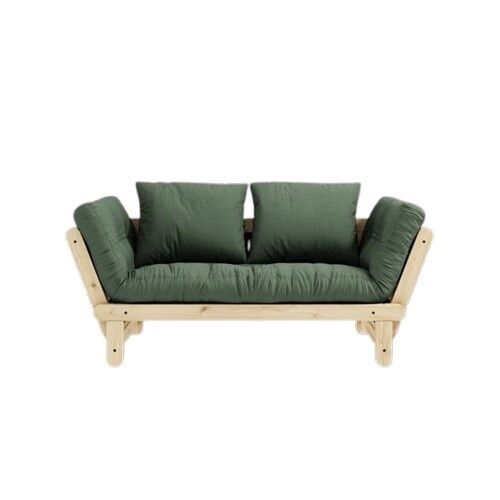 Beat sofa klarlakkert furu/756 olivengrønn