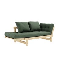 Beat Sofa Clear Lacquered Pine/756 Olive Green
