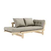 Beat Sofa Clear Lacquered Pine/914 Linen