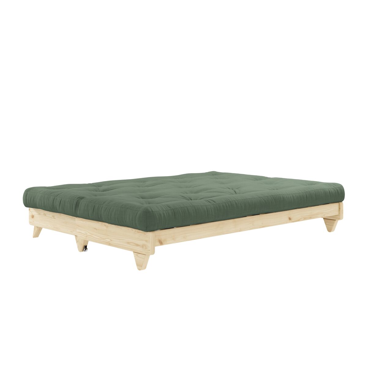 Fresh sofa klarlakkert furu/756 olivengrønn