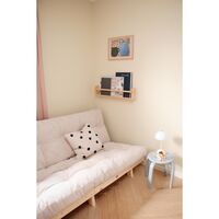 Lean Sofa Bed 130x200 Raw/510 Ivory