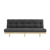 Lean Sofa Bed 130x200 Raw/511 Charcoal