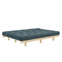 Lean Schlafsofa 130x200 Roh/513 Hellblau
