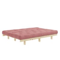Lean Sovesofa 130x200 Raw/516 Sorbet pink